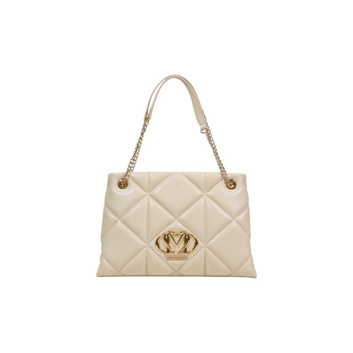 Love Moschino Beige Artificial Leather Handbag