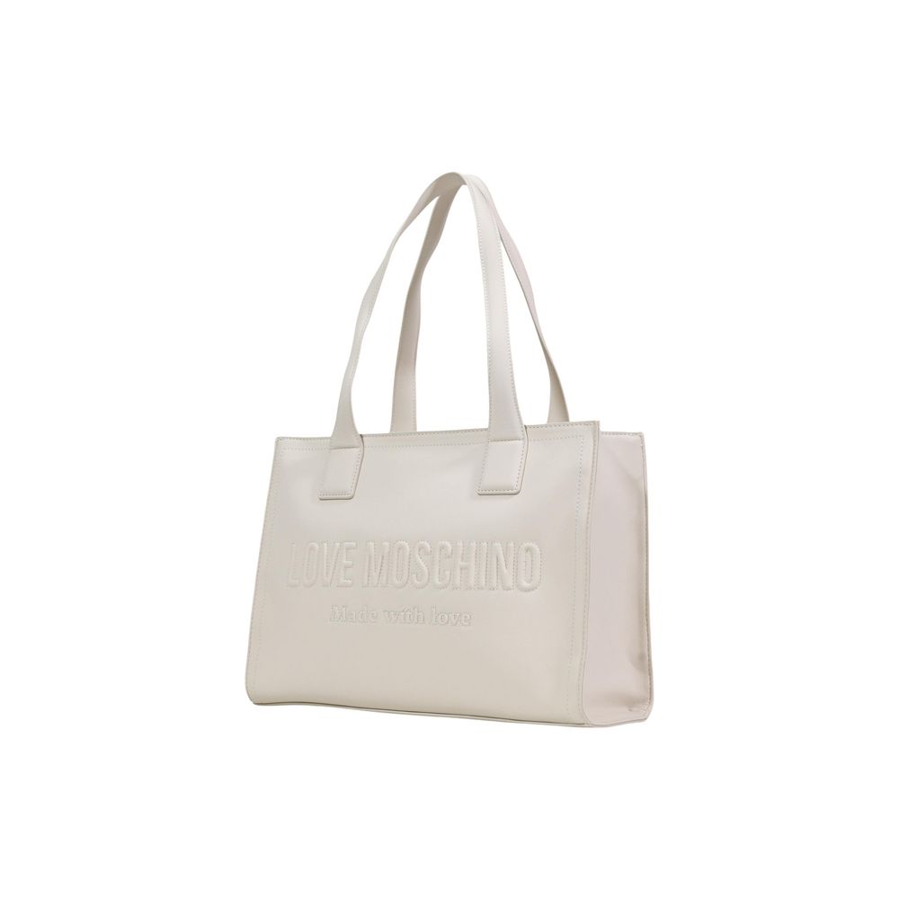 Love Moschino - Beige Polyethylene Handbag