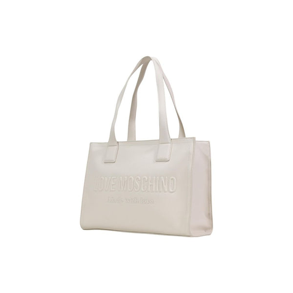 Love Moschino - Beige Polyethylene Handbag
