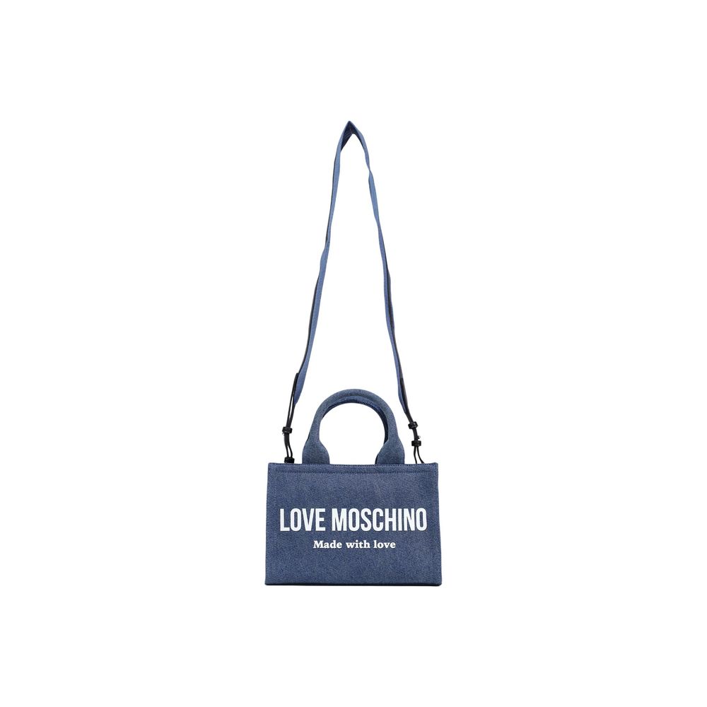 Love Moschino - Blue Cotton Handbag