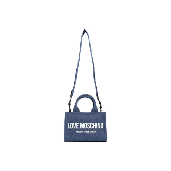 Love Moschino - Blue Cotton Handbag