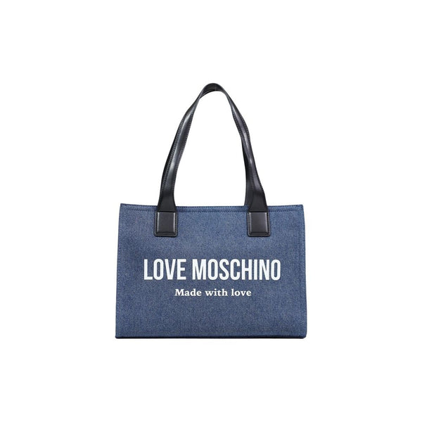 Love Moschino - Blue Cotton Handbag
