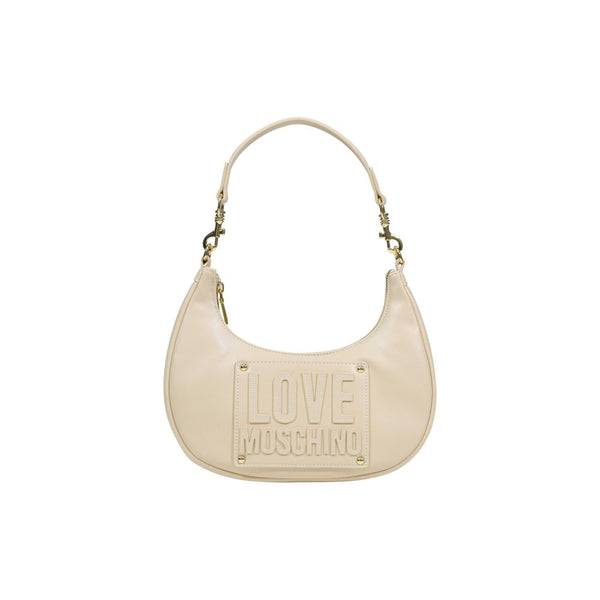 Love Moschino - Cream Polyethylene Handbag