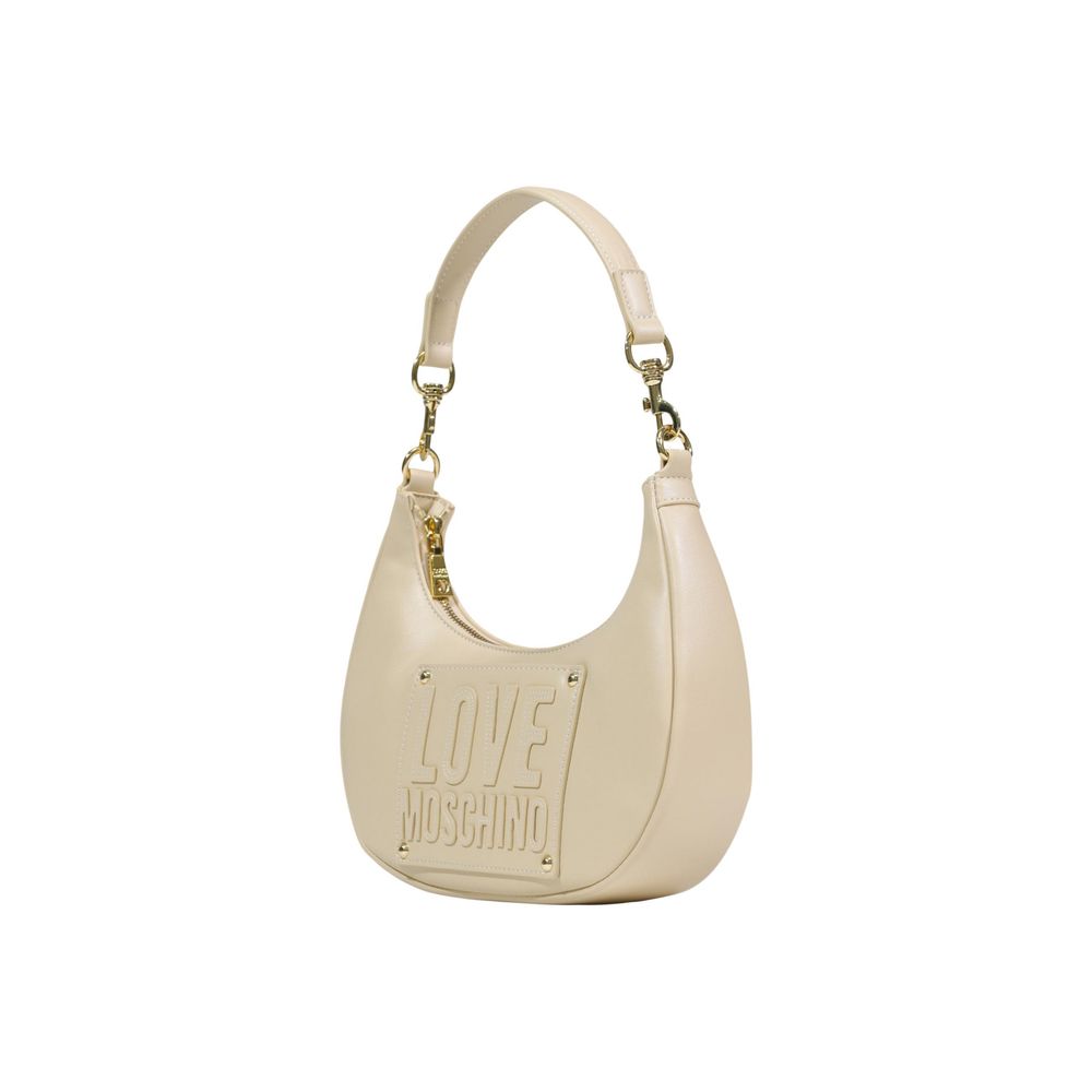 Love Moschino - Cream Polyethylene Handbag