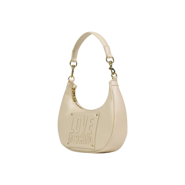 Love Moschino - Cream Polyethylene Handbag