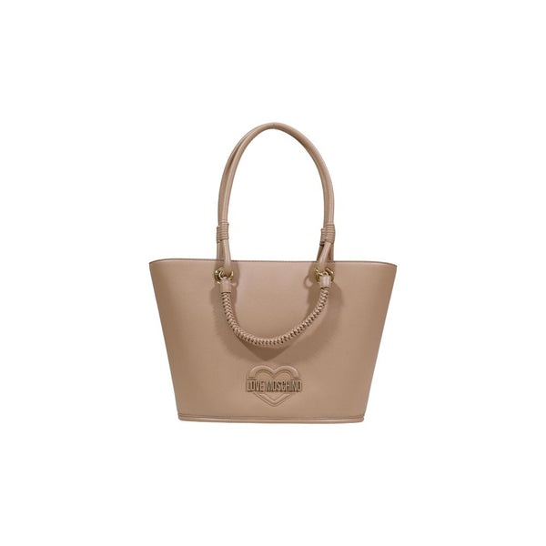 Love Moschino - Beige Polyethylene Handbag