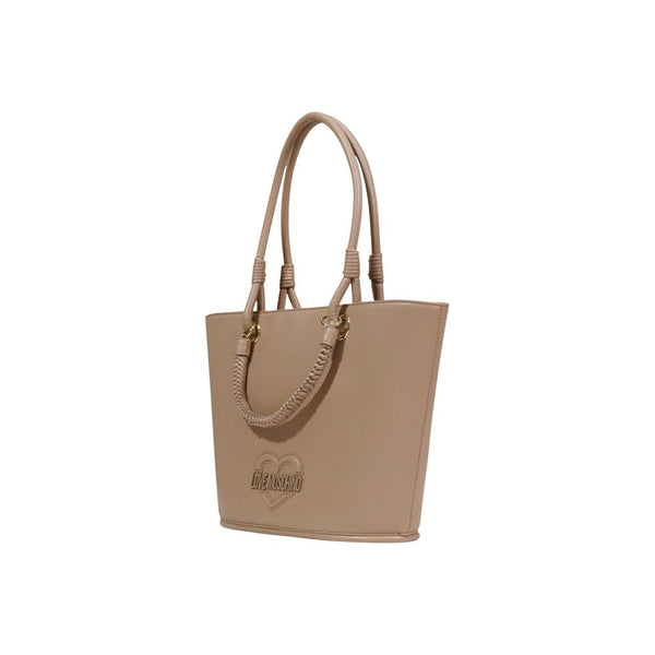 Love Moschino - Beige Polyethylene Handbag