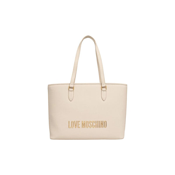 Love Moschino - Beige Polyethylene Handbag