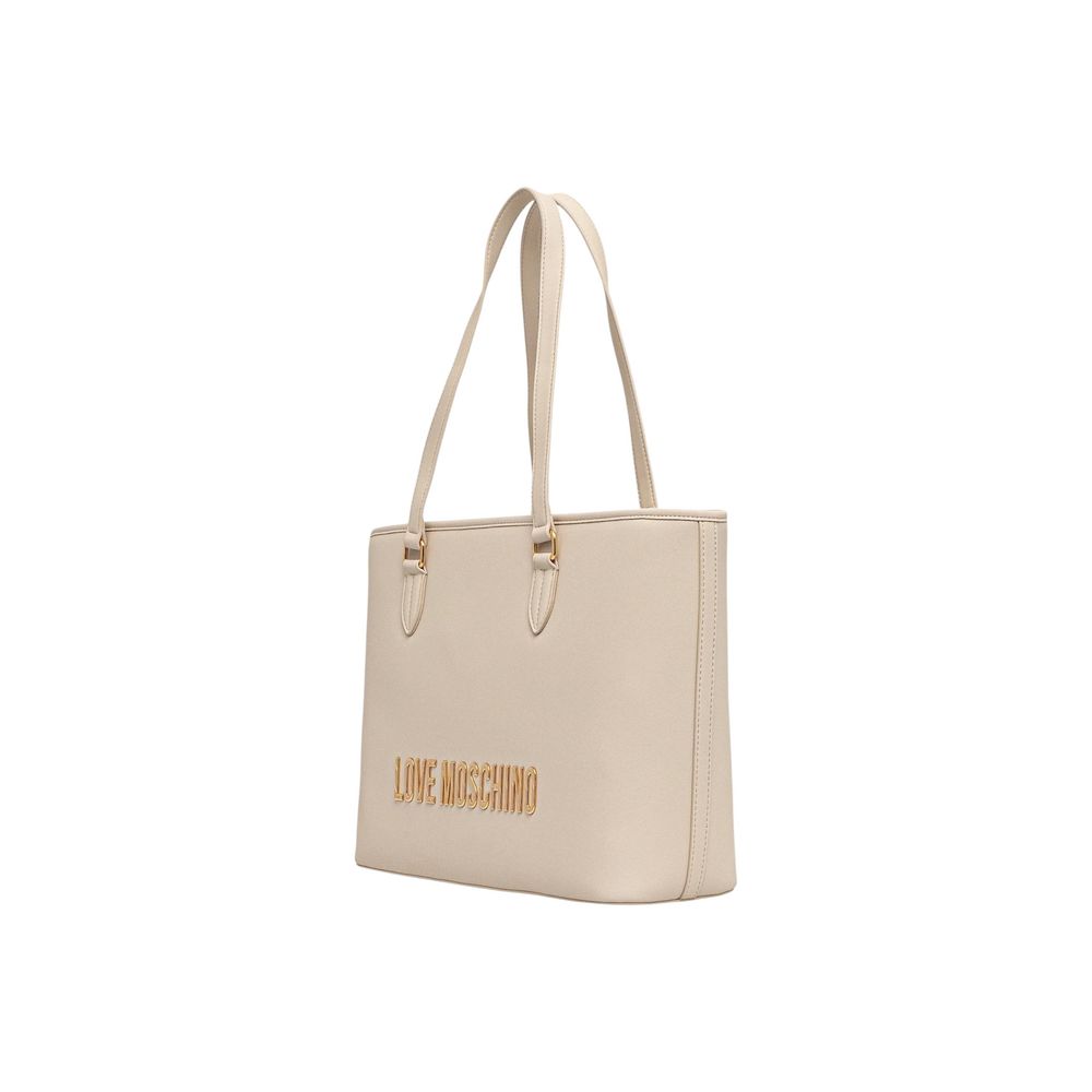 Love Moschino - Beige Polyethylene Handbag