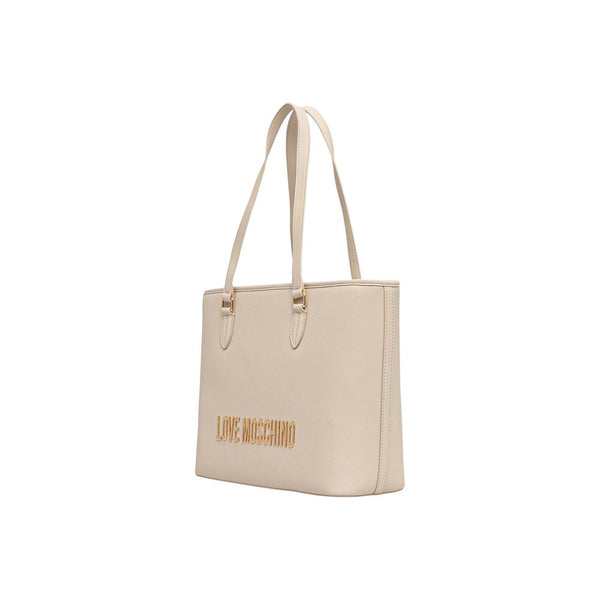 Love Moschino - Beige Polyethylene Handbag
