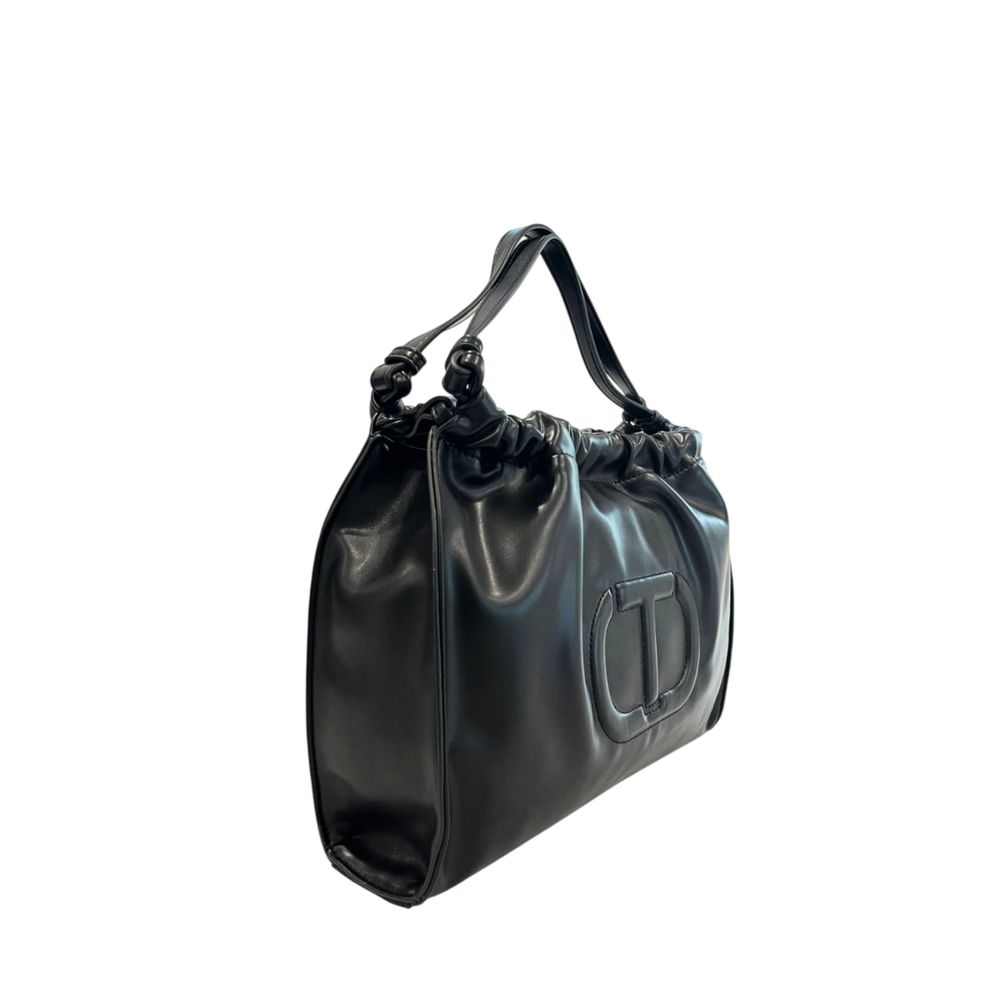 Twinset - Black PU Women Shoulder Bag