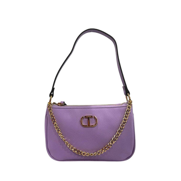 Twinset - Purple PU Women Shoulder Bag