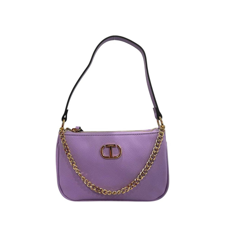 Twinset Purple PU Women Shoulder Bag