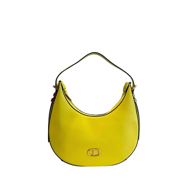 Twinset - Yellow PU Women Shoulder Bag