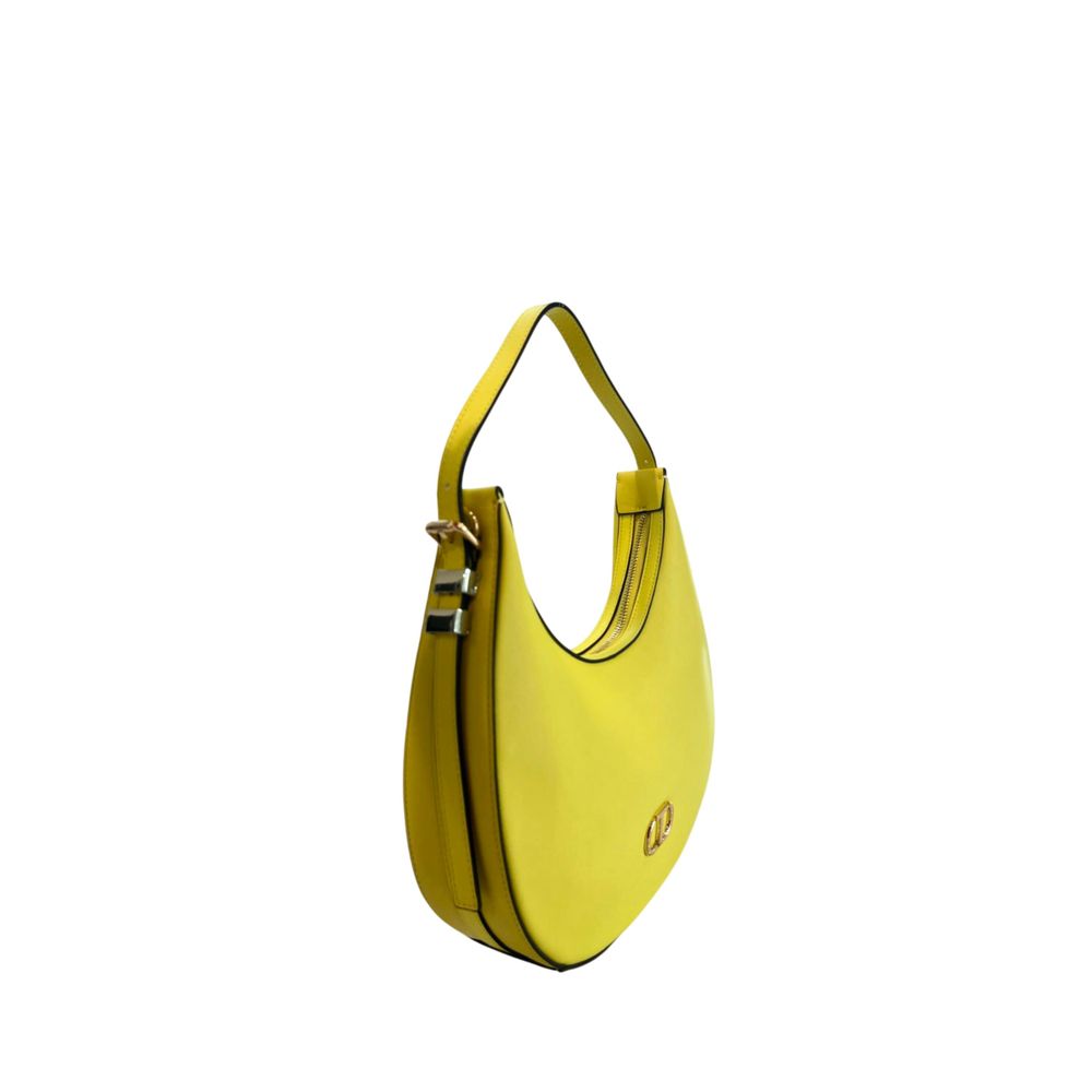 Twinset - Yellow PU Women Shoulder Bag
