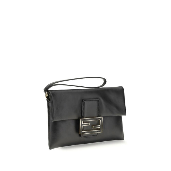 Fendi - Black Lamb Ovis Aries Clutch Bag