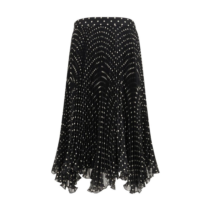 Valentino Garavani Black Silk Skirt