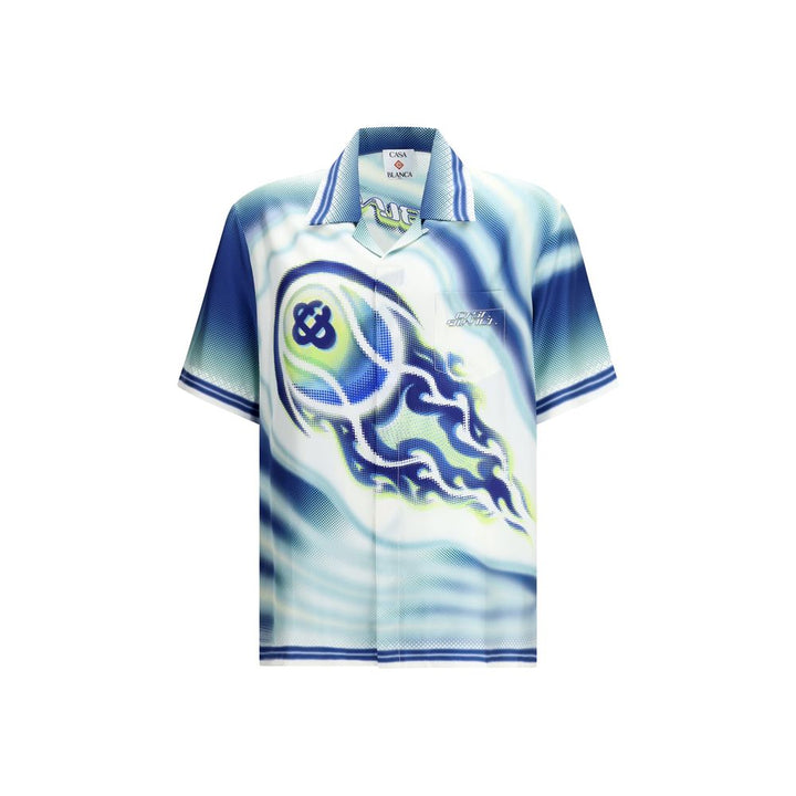 Casablanca Multicolor Silk Dress Shirt