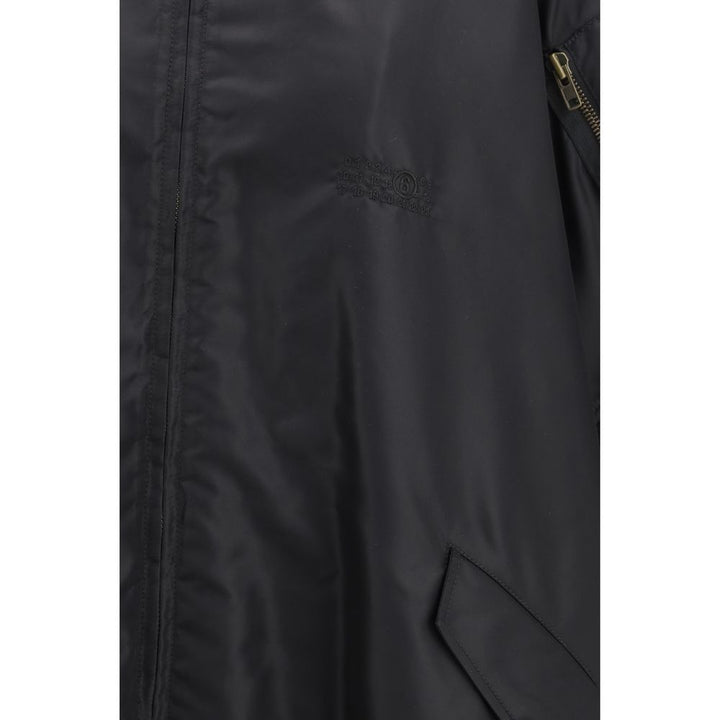 MM6 Black Polyamide Cloacks
