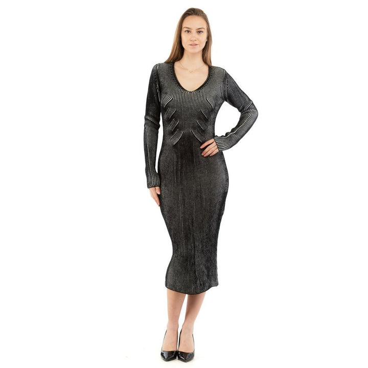 Moschino Multicolor Wool Casual Dress