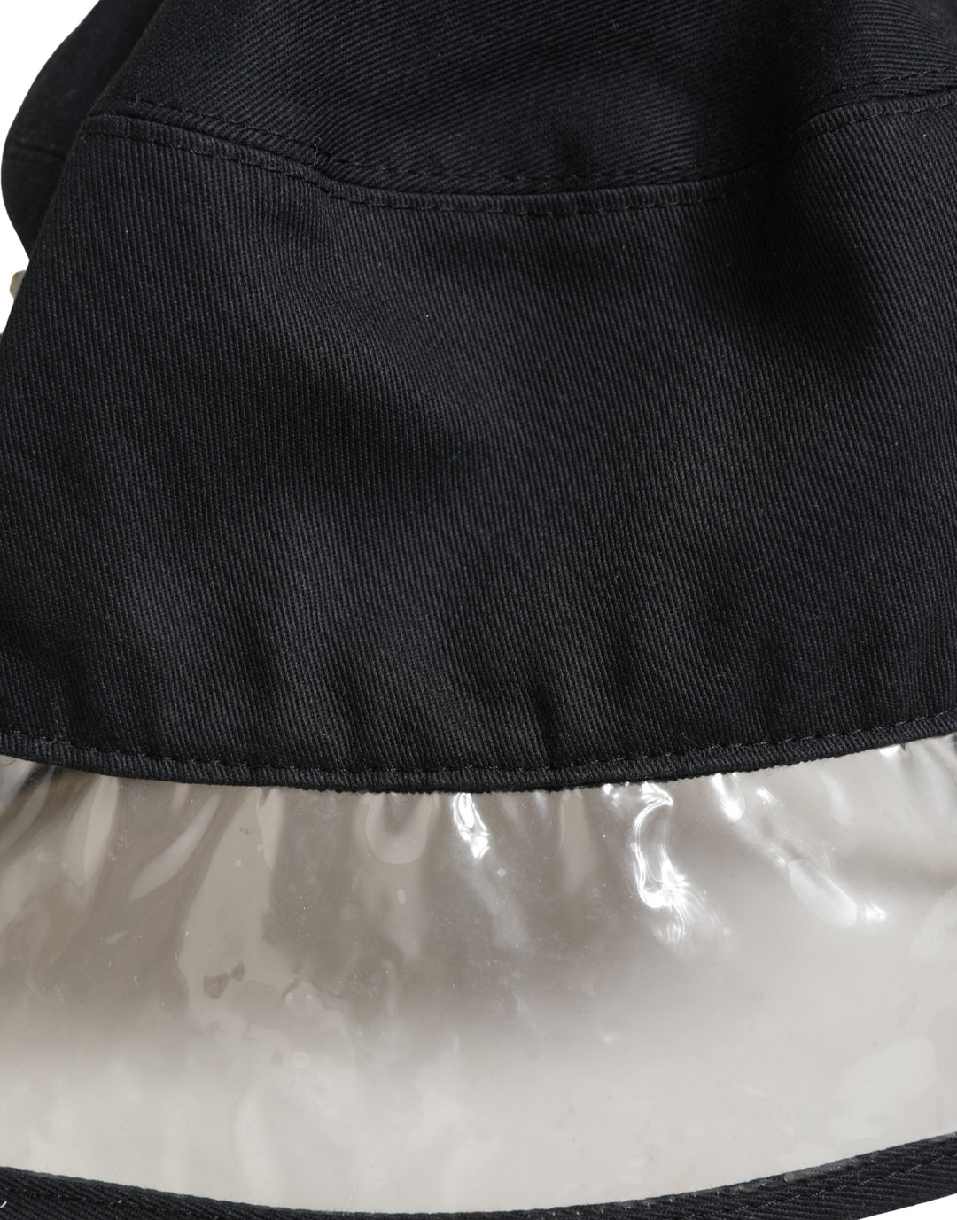 Dolce &amp; Gabbana Black Cotton Plastic Fisherman Bucket Capello Hat