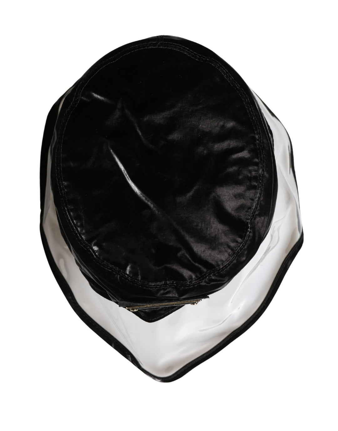 Dolce &amp; Gabbana Black Nylon Plastic Fisherman Bucket Capello Hat