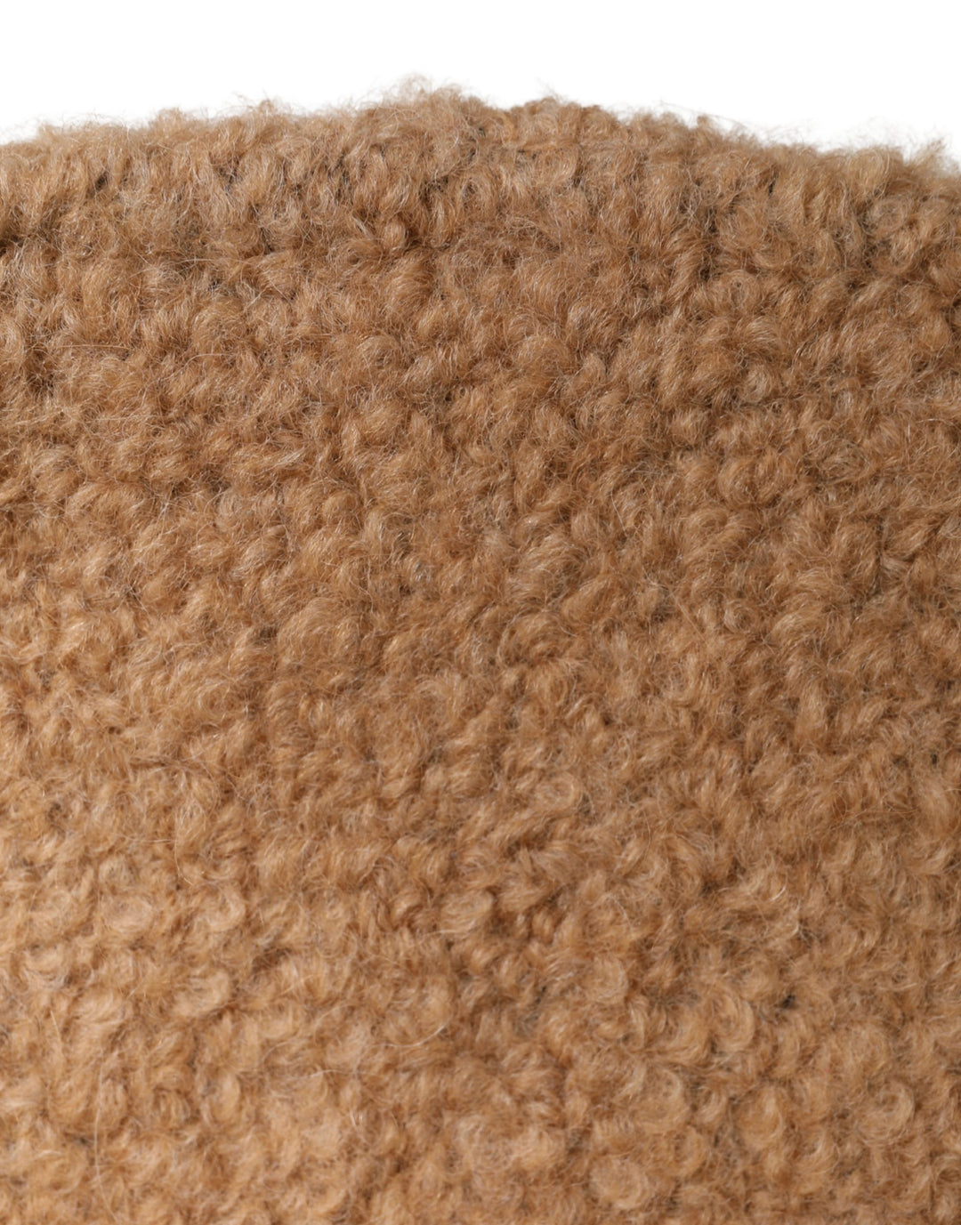 Dolce &amp; Gabbana Beige Virgin Wool Fur Women Knitted Capello Hat