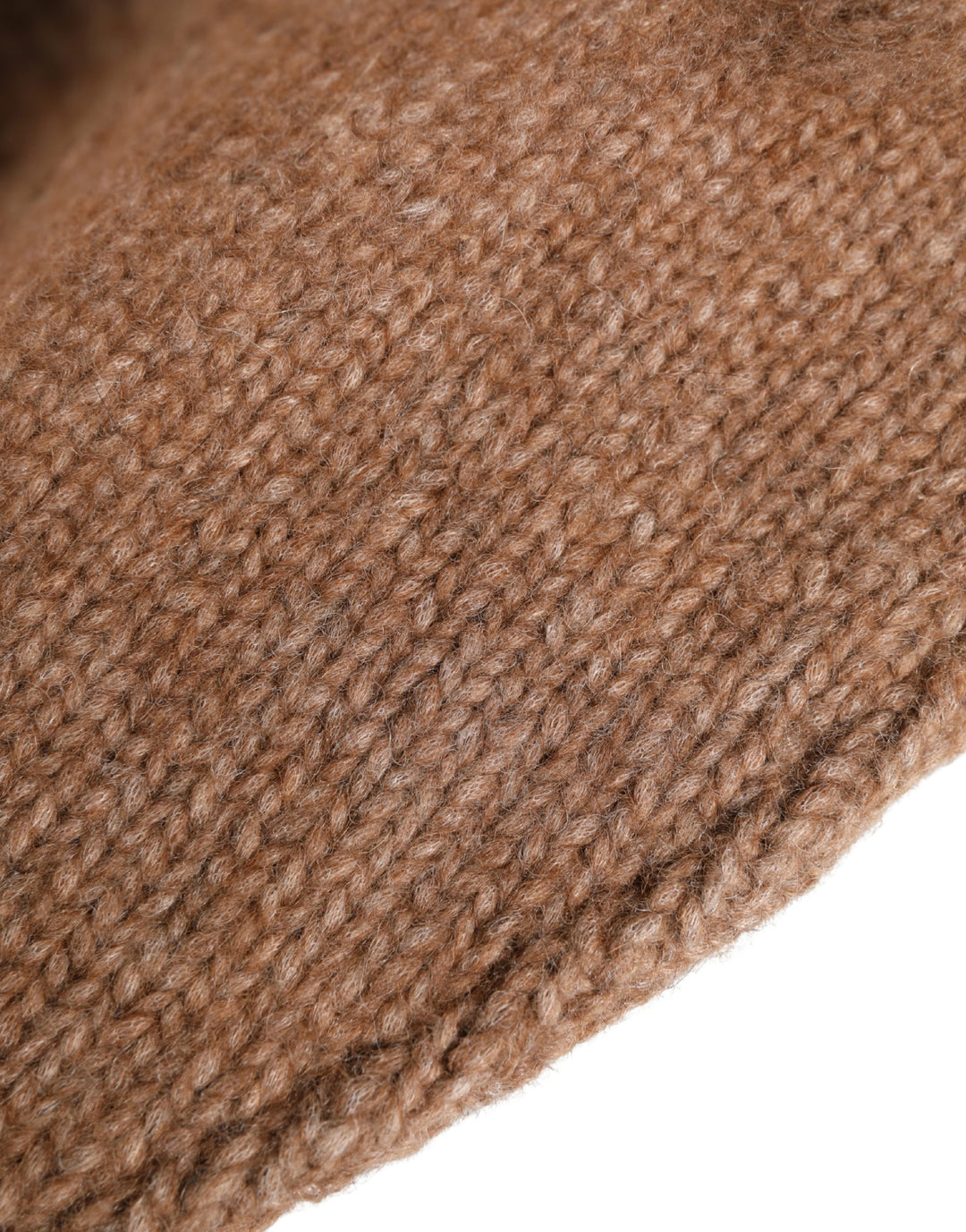 Dolce &amp; Gabbana Brown Llama Wool Women Knitted Capello Hat