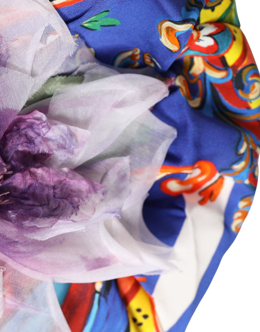 Dolce &amp; Gabbana Multicolor Carretto Motif Turban Headwear Hat