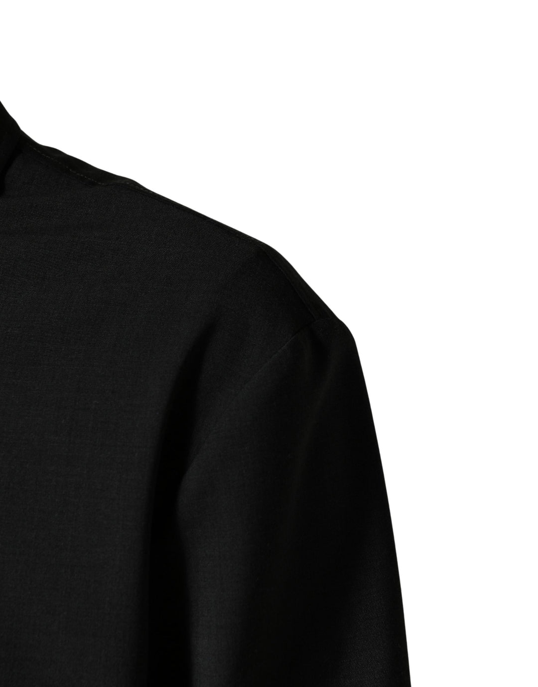 Dolce &amp; Gabbana Black Wool Logo Full Zip Men Bomber Jacket