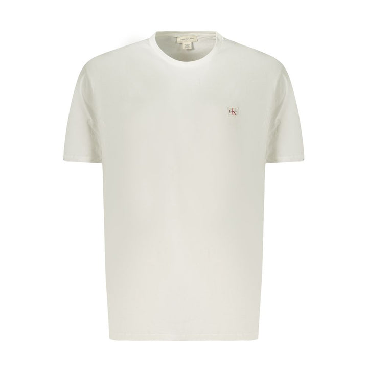 Calvin Klein White Cotton Men T-Shirt