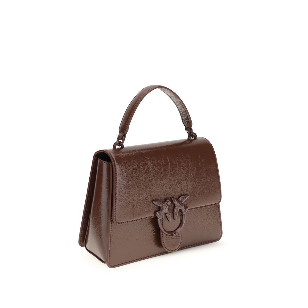 PINKO - Brown Lamb Ovis Aries Handbag