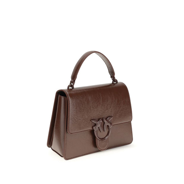 PINKO - Brown Lamb Ovis Aries Handbag