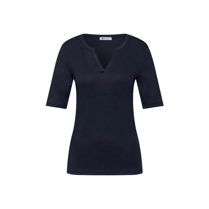 Street One Blue Cotton T-Shirt