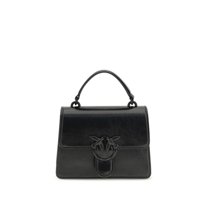 PINKO - Black Goatskin Handbag