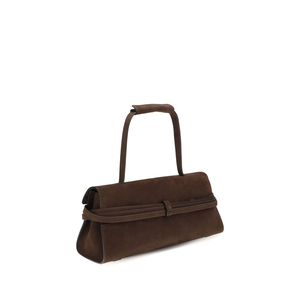 Moschino - Brown Calf Leather Bos Taurus Shoulder Bag