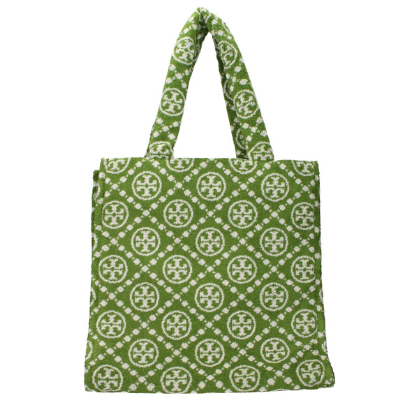 Tory Burch - Green Cotton-Like Shoulder Bag