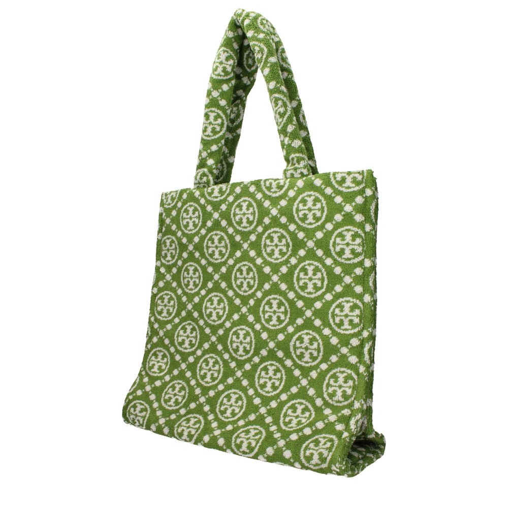 Tory Burch - Green Cotton-Like Shoulder Bag