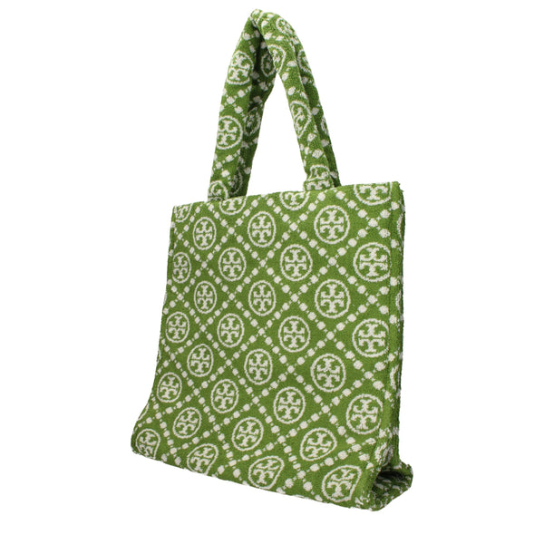Tory Burch - Green Cotton-Like Shoulder Bag