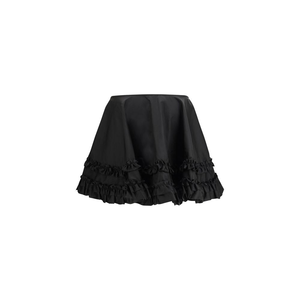 Women’s Ganni Black Recycled Polyamide Mini Skirt