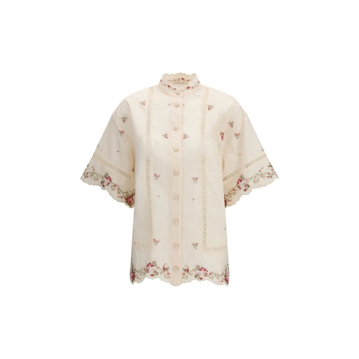 Zimmermann Beige Linen Shirt
