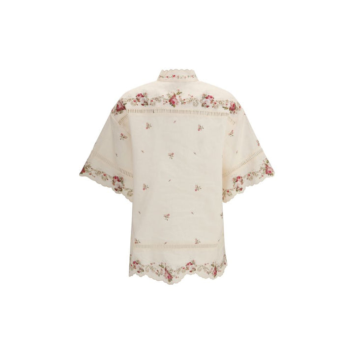 Zimmermann Beige Linen Shirt