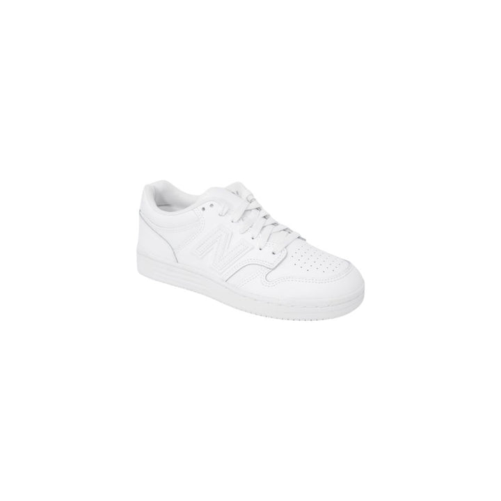 New Balance White Leather Athletic Sneakers