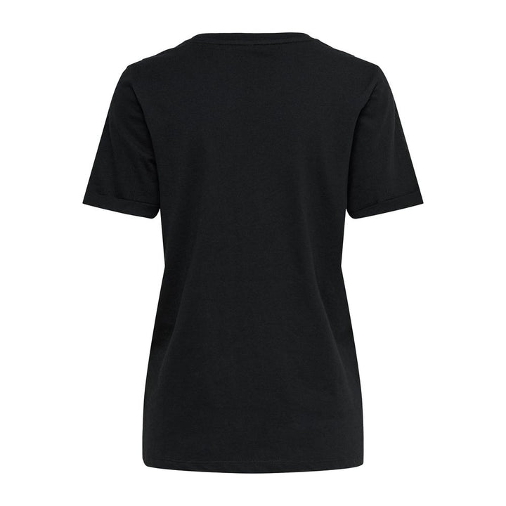 Only Black Cotton T-Shirt