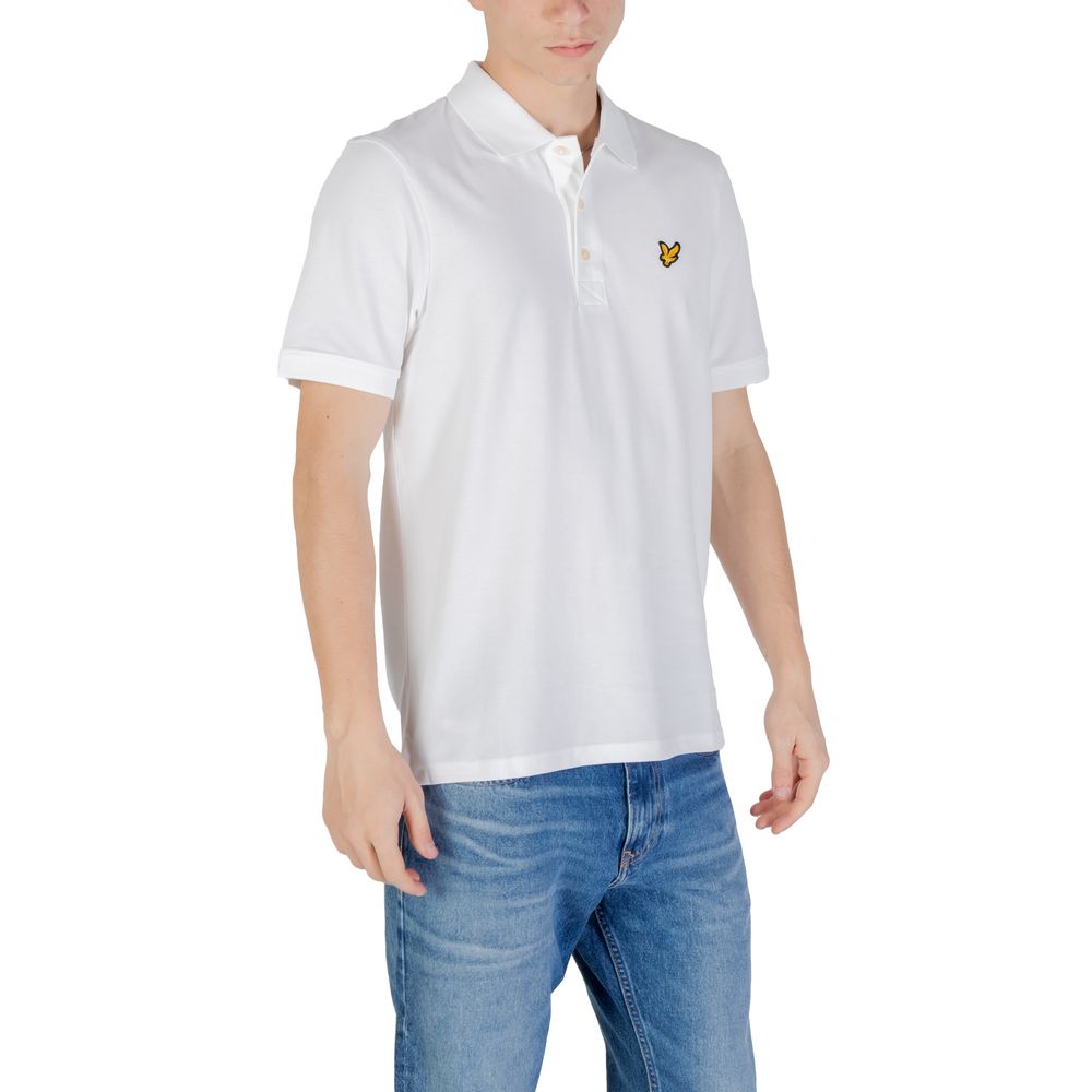 Lyle &amp; Scott White Cotton Polo Shirt