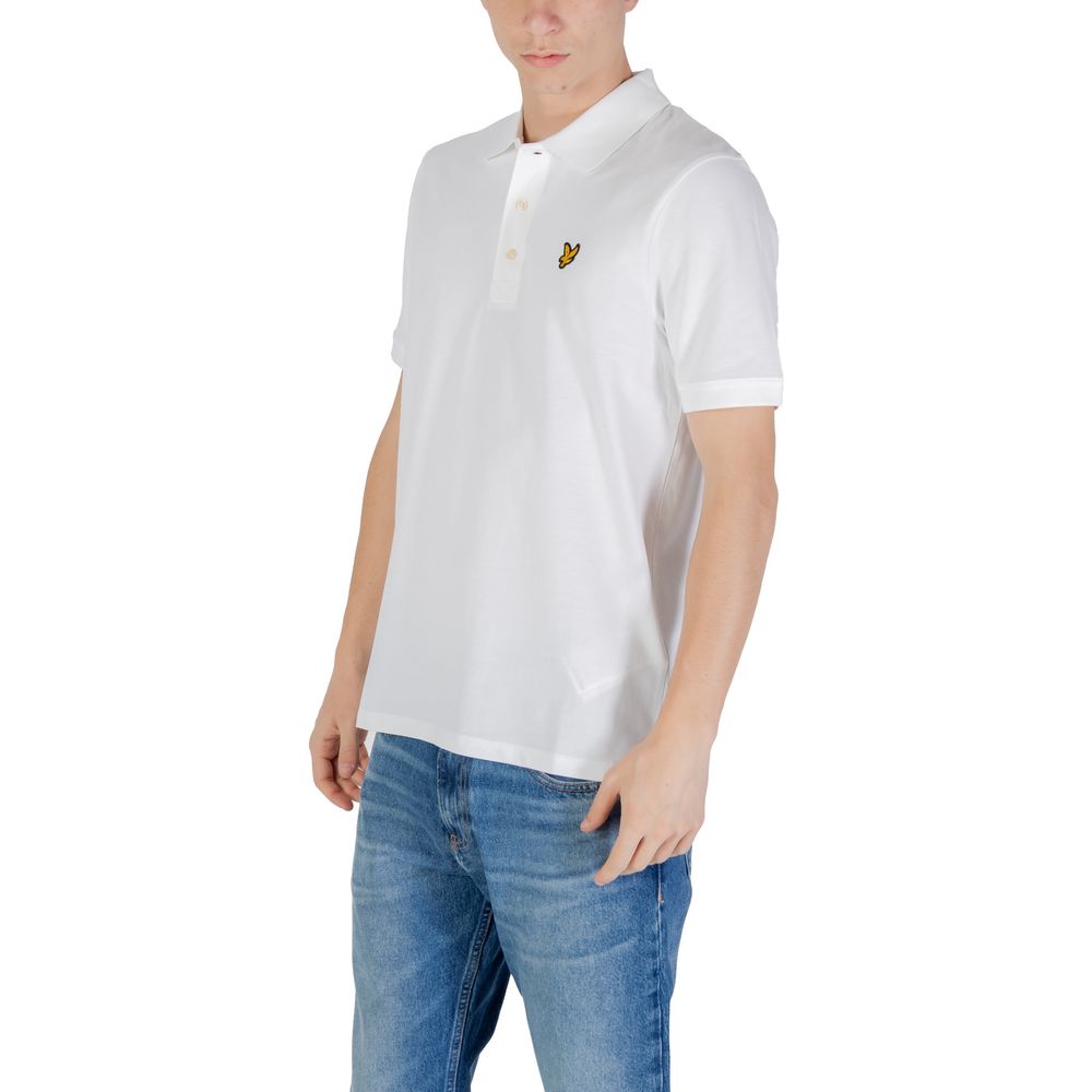 Lyle &amp; Scott White Cotton Polo Shirt