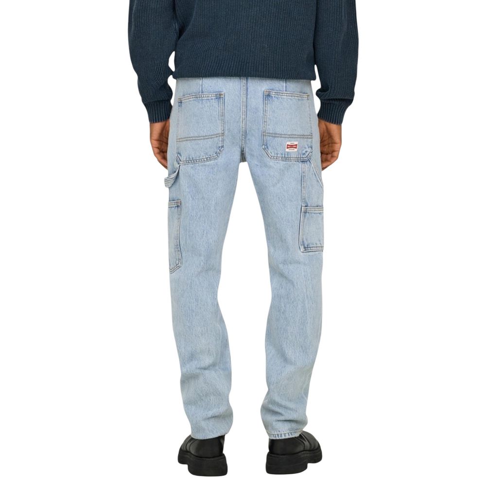 Only &amp; Sons Blue Cotton Relaxed Fit Jeans
