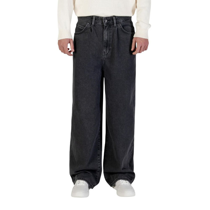 Only &amp; Sons Black Cotton Relaxed Fit Jeans