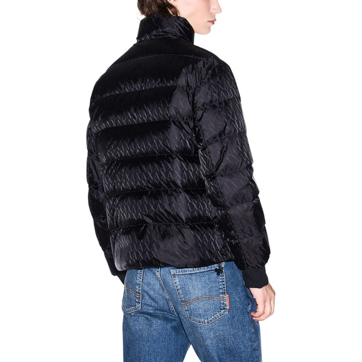Armani Exchange Black Polyamide Coat