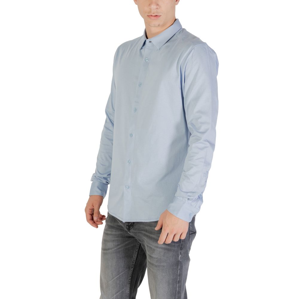 Only &amp; Sons Blue Cotton Dress Shirt